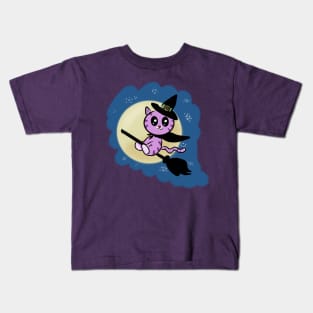 Cute kitten halloween Kids T-Shirt